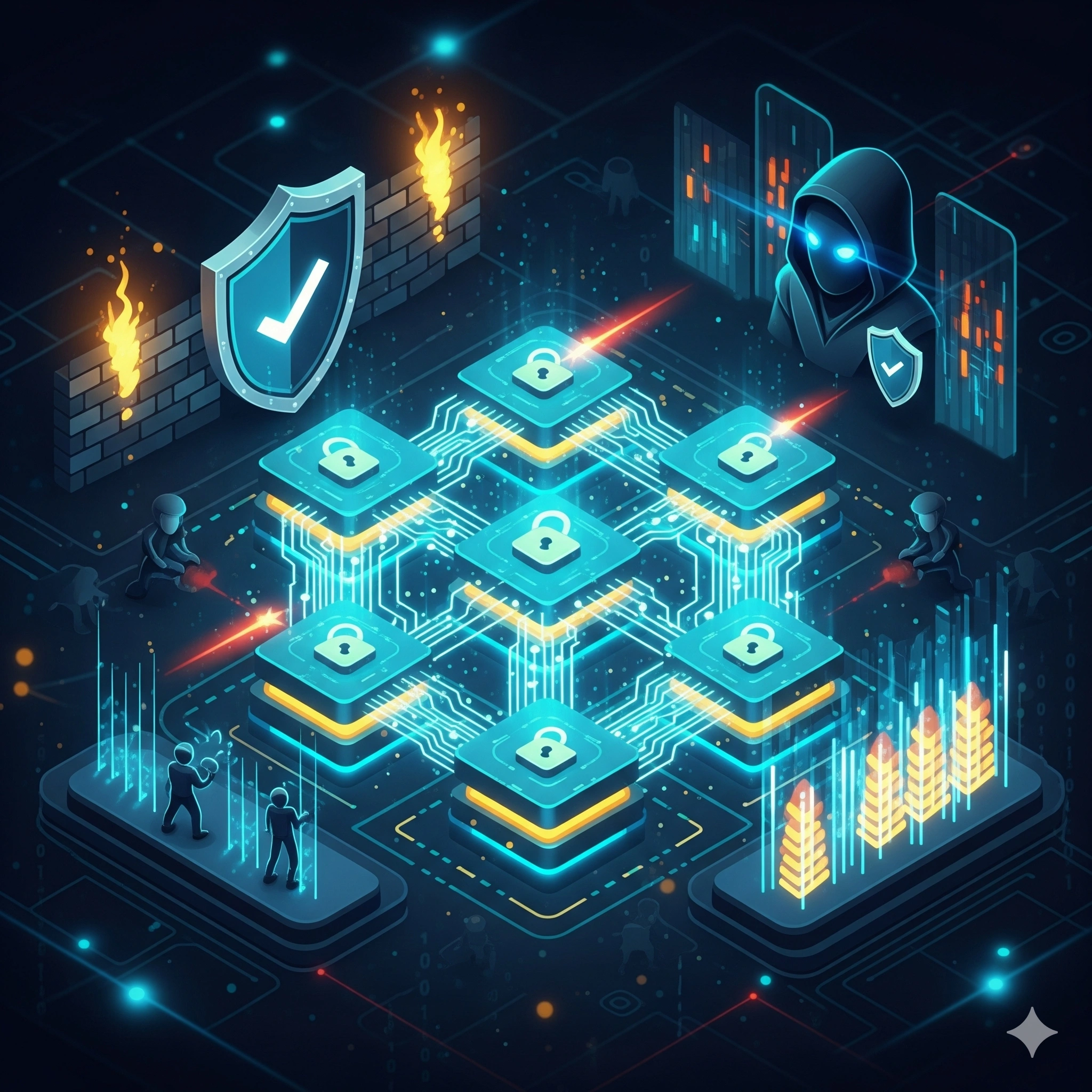 Blockchain Security Illustration